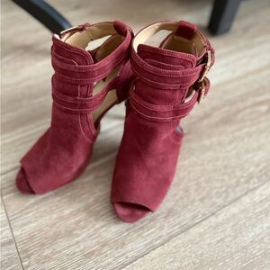 Michael Kors Burgundy Heeled Boots